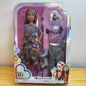 Disney Ily 4EVER I Love Jack & Sally Nightmare Before Christmas Doll & Outfits